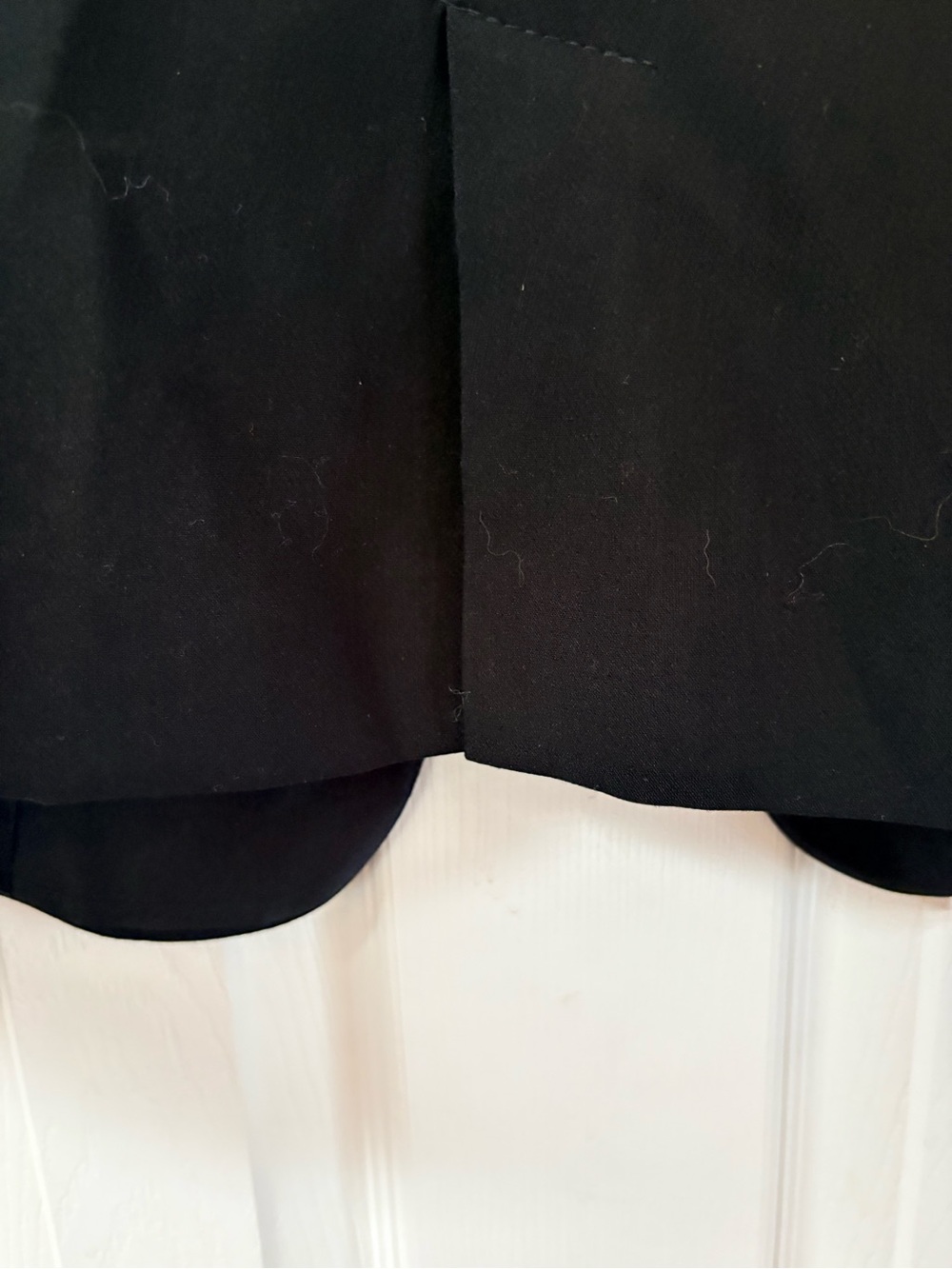 ZARA Women’s Black Tuxedo Blazer Satin Shawl Lapel Tailored One Button Jacket XL - Picture 11 of 13